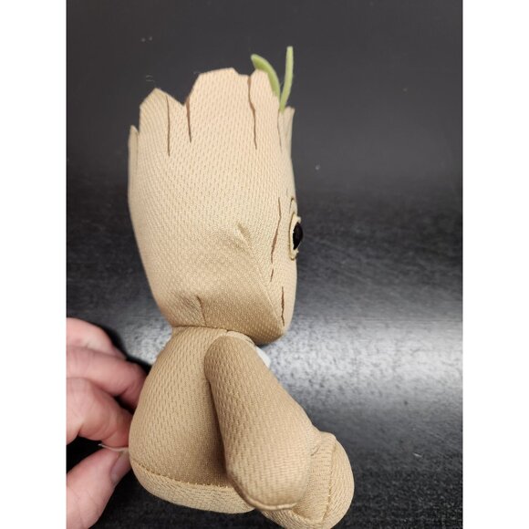 Baby Groot Plush Toy 6 Inches With Leaf Accent Soft Collectible Stuffed Figure - Picture 5 of 14
